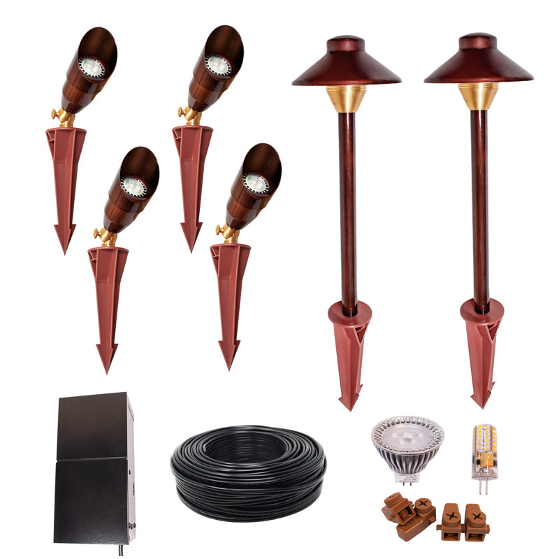 GlacierOutdoorLighting Low Voltage Hardwired/PlugIn LED Pathway Light